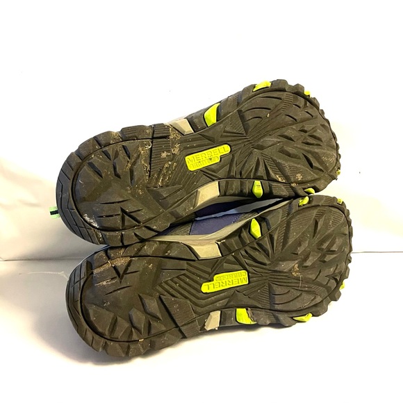 Merrell Trail Quest Hiking Running Shoes Blue Green Size 7M - Picture 7 of 8
